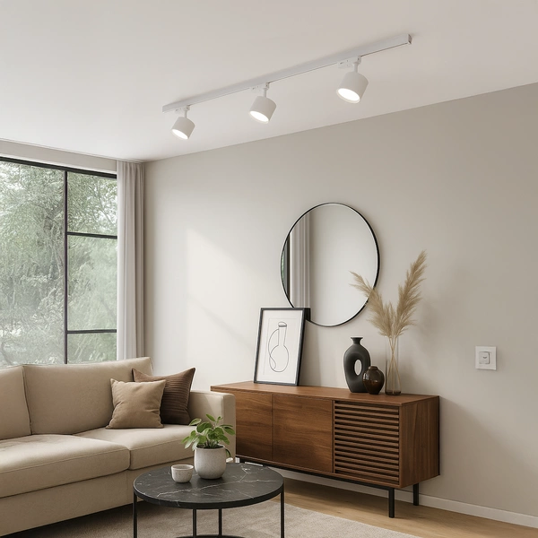 Oprawa Cyklop Track Biały 1xGx53 3-Obwodowy