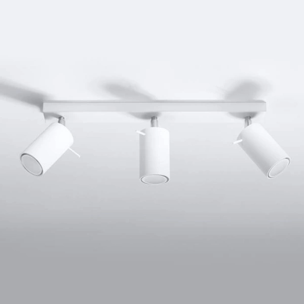 Plafon RING 3 punktowy Stal kolor biały 12W LED, SL.0089