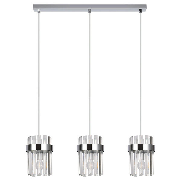 Lampa wisząca Vetro chrom 3xE14