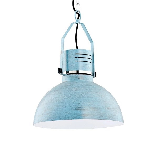 Lampa wisząca zwis MEDINA niebieski/biały śr. 37,5cm