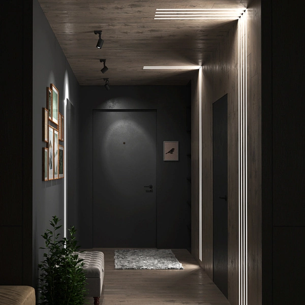 Profil LED P4-3 100cm szer. 13mm | do osłonek C1/C11 | srebrny