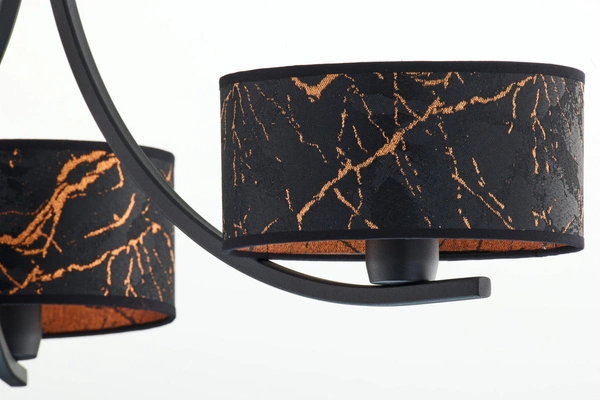 Klasyczny Żyrandol ARTHUR wys. 71cm 3xE27 15W IP20 | czarny