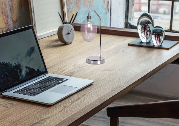 Lampa stołowa LUKKA LEDEA, 50501224, chrom/srebrny, 1x10W G9