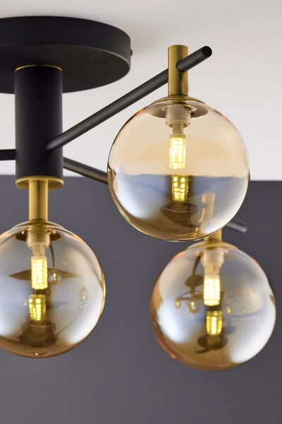 Nowoczesna Lampa sufitowa FIGARO wys. 34cm 4xG9 14W IP20 | Złoty