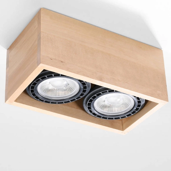 Plafon QUATRO 2 naturalne drewno SL.0916