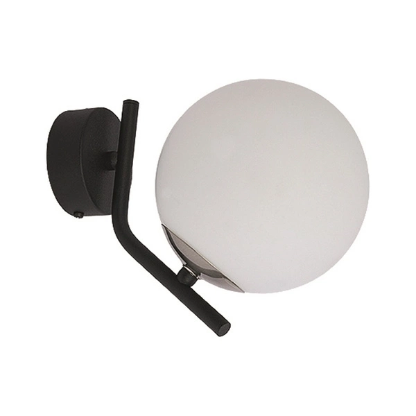 Nowoczesny Kinkiet TIM wys. 18cm 1xE14 11W IP20 | Nikiel