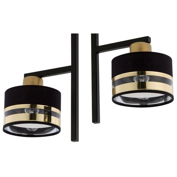 Nowoczesna lampa sufitowa PRO 2 PLAFON czarny/złoty 32149