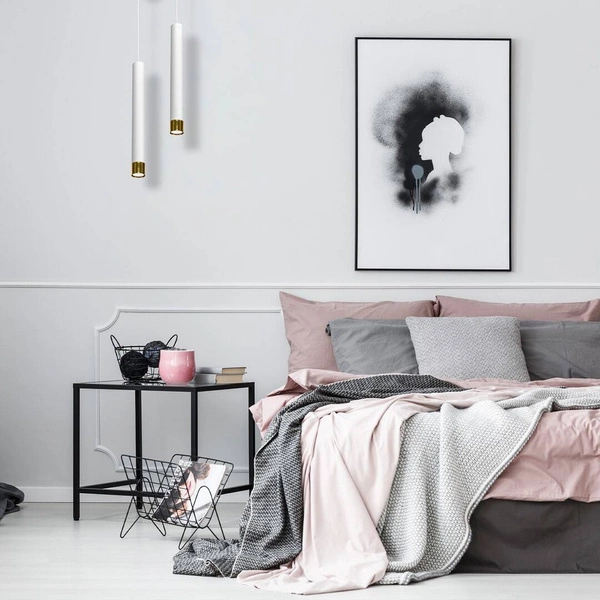 Nowoczesna lampa wisząca DANI WHITE/GOLD 1xGU10 MLP6235