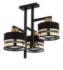 Nowoczesna lampa sufitowa PRO 3 PLAFON czarny/złoty 32147