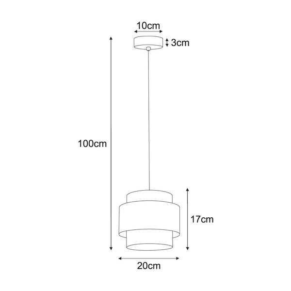 Lampa wisząca K-5270 z serii CEZAR