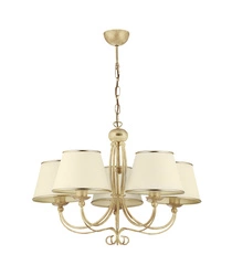 Klasyczny Żyrandol LAURA wys. 63cm 5xE27 15W IP20 | Ecrie