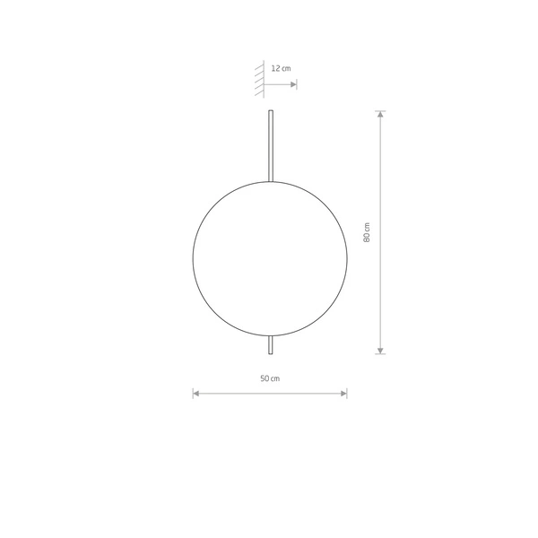 Kinkiet LED SUNSET B 50cm 2xGX53 | brązowy 7655