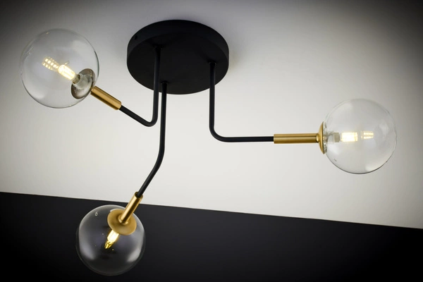 Nowoczesna Lampa sufitowa BURANO wys. 31cm 3xG9 14W IP20 | Złoty