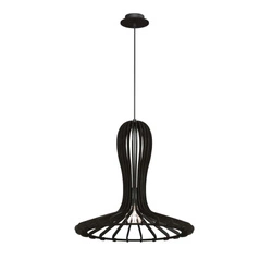Lampa wisząca Rina - Czarna sklejka (460 mm) 5021 Antigo