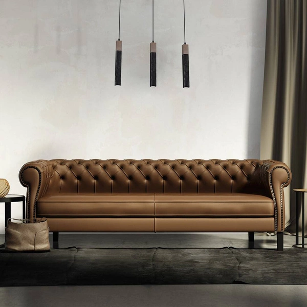 Lampa wisząca SOLO, MLP7470, przecierany czarny/drewno patynowane, 3x5W mini GU10