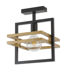 Lampa Sigma MERCI 1 plafon czarny złoty 32398
