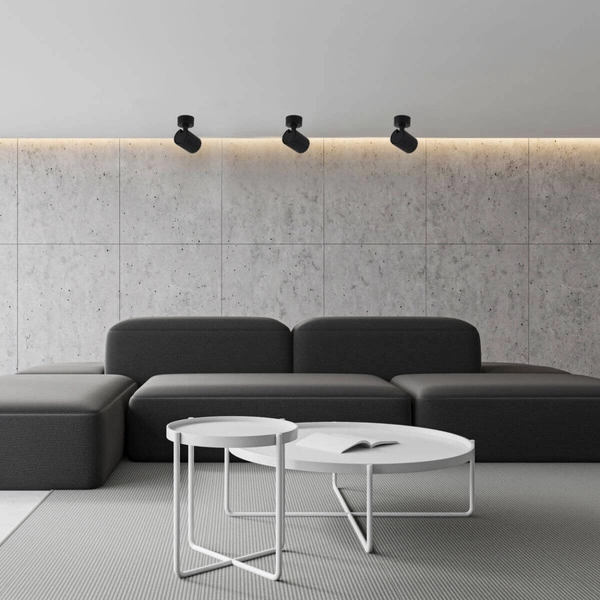 Lampa sufitowa/ścienna Tokio 1, czarna, 1x50W GU10