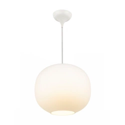 Lampa wisząca NAVONE E27 40W Szkło | Biały