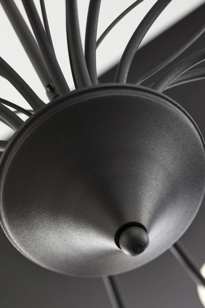 Klasyczny Żyrandol GLORIOSA wys. 165cm 15xG9 14W IP20 | czarny mat