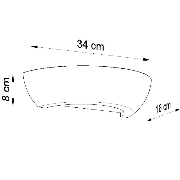 Kinkiet Ceramiczny OSKAR SL.0160 biały 1xE27