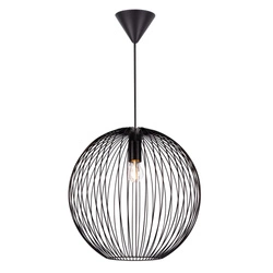 Lampa wisząca BERONI E27 60W Metal | Czarny