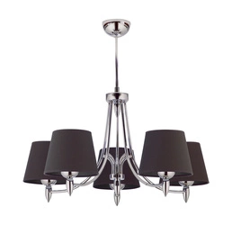 Klasyczny Żyrandol GALAXY wys. 60cm 5xE27 15W IP20 | Chrom