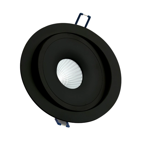 Oprawa wpuszczana STILLO RO 8W ciepła 3000K czarny śr. 11cm
