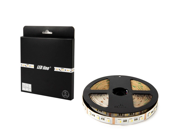 Profesjonalna Taśma LED 300 SMD5060 12V 19,2W/m 6500K 5m | RGBW zimna