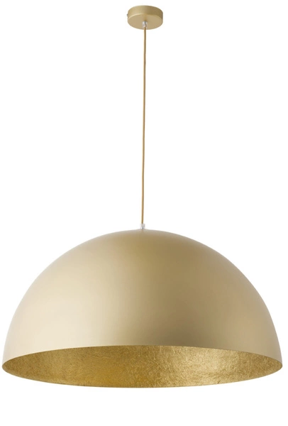 Lampa wisząca do salonu SFERA śr. 50cm E27 60W | złota
