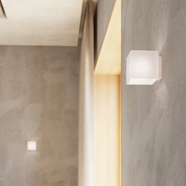 Kinkiet Sollux RICO Szklany, Biały G9 12W LED, SL.0212