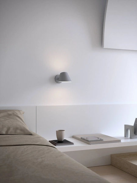 Kinkiet STAY E27 60W Aluminium | Szary