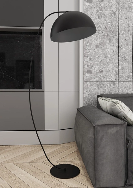 Lampa podłogowa Emibig ARCOS LP1 BL Czarny 1468/LP1