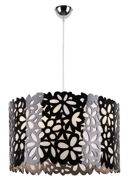 Lampa wisząca SIMONA 33-87174 czarna 3x40W E14
