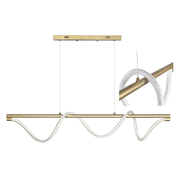 Lampa wisząca Serpente DDXZ003 SPLOT 120cm LED 55W CCT + pilot | złoty