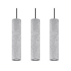 Lampa wisząca LUVO 3 czarna stal, beton, SL.0655