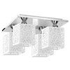 Lampa Sufitowa Anika 4xE27 Max.60W Chrom Metal/Białe Szkło 8173428