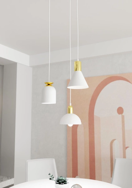 Lampa wisząca Emibig FOX 3 PREM WH 1403/3PREM