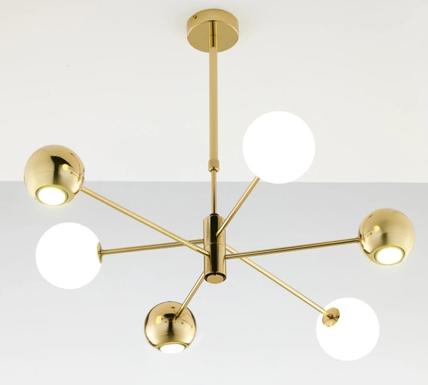 Nowoczesny Żyrandol MOKA wys. 47-69cm 3xG9 3xGU10
14W IP20 | Złoty