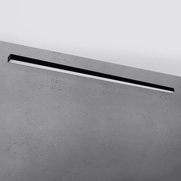 Kinkiet PINNE, 200 cm, czarny, 50W LED, barwa ciepła 3000K, TH.235