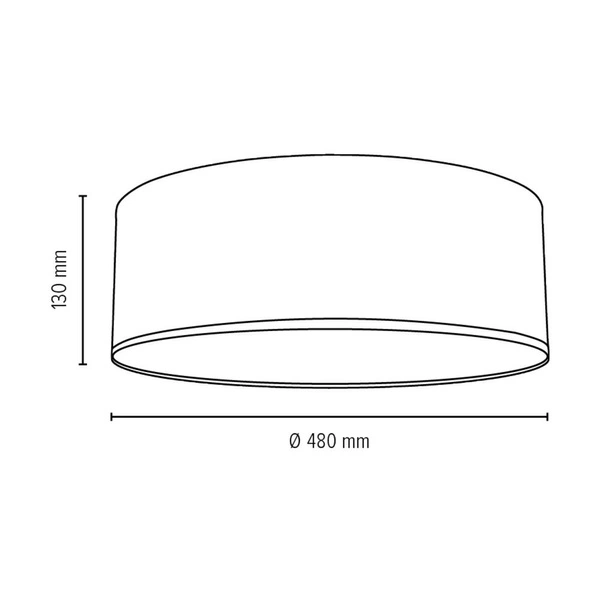 Lampa sufitowa Kairo w zestawie 1xLED zintegrowany 2600lm 2700K 30W biały metal/wielokolorowy klosz do tapety 4010211110398