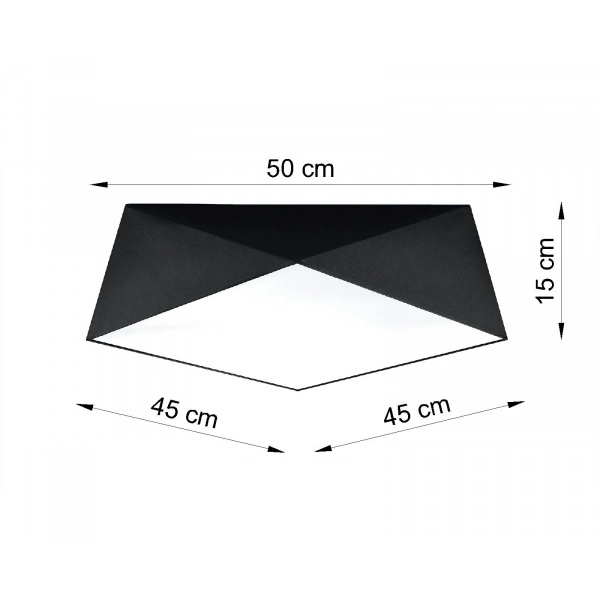 Plafon HEXA 45 SL.0693 czarny 2xE27