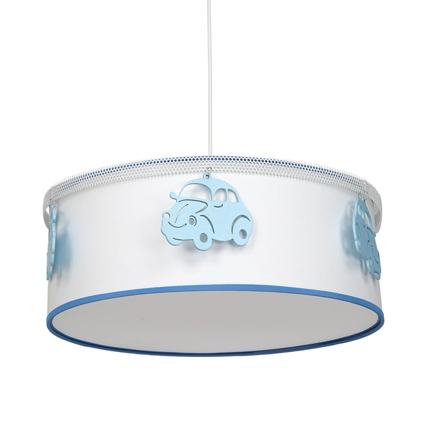 Lampa wisząca AUTOMOBILE, biały/niebieski, 1x60W E27, MLP8284