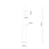 Lampa podłogowa Emibig BARI LP WH 1236/LP1