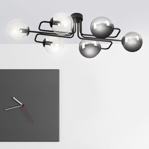 Lampa sufitowa Emibig BRENDI 6A BL MIX 3 834/6A3