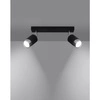 Lampa sufitowa (spot) NERO 2, SL.1065, czarny/chrom, 2x40W GU10