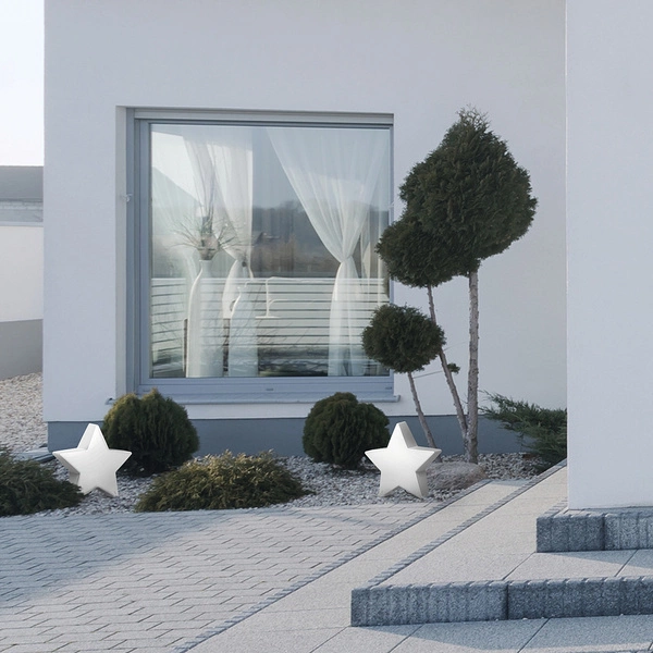 Lampa ogrodowa świąteczna STAR gwiazda IP44 | biały 9426