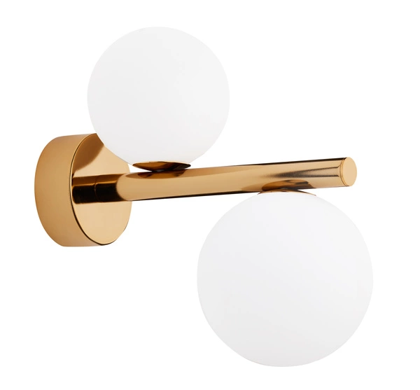 Nowoczesny Kinkiet TAIDA wys. 24cm 2xG9 14W IP20 | Złoty