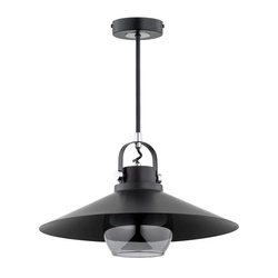 Lampa wisząca ALFA TIZEN PRO CZARNA 1xE27 55cm | 61214