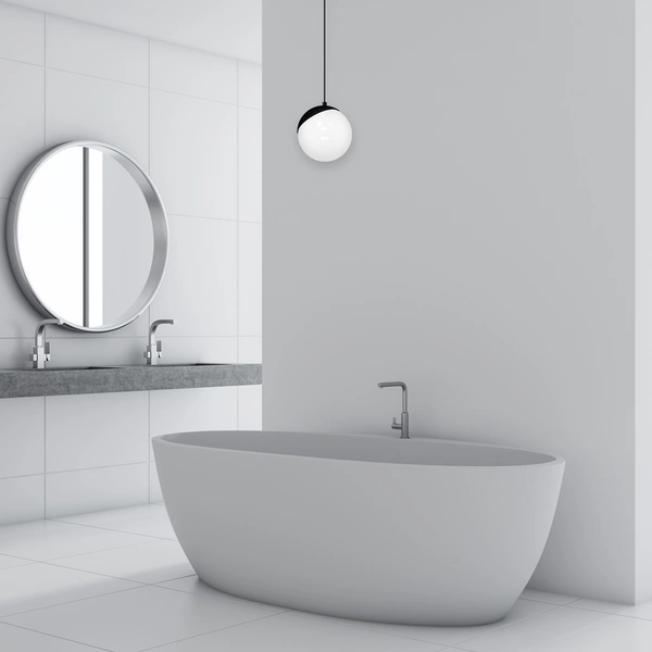 Lampa wisząca SFERA, MLP5739, czarny/biały, 1x40W E14