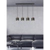 Lampa wisząca OLENA, czarny/miedziany, 4x60W E27